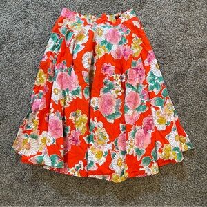 Hell Bunny Margarita Tropical Floral Skirt